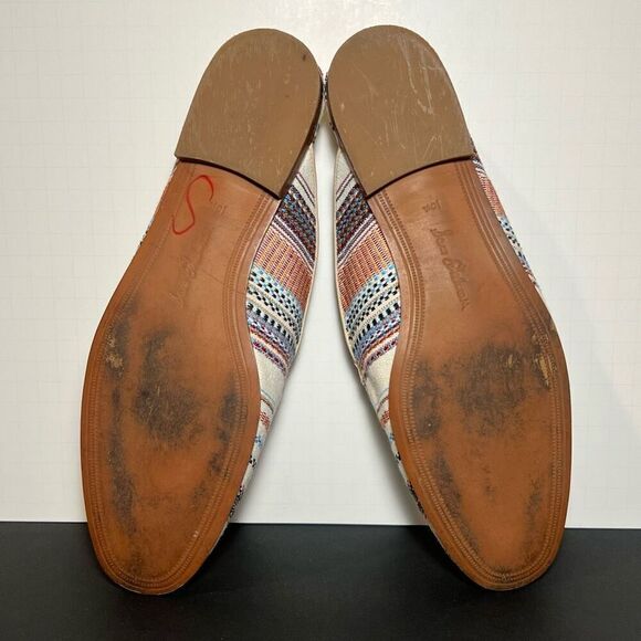 Womens SAM EDELMAN Linnie Striped Slip On Mules / Size 10.5 Medium - Picture 7 of 8